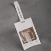 Etiquetas de roupa de papel cartão de algodão personalizadas de alta qualidade, etiquetas antifurto e invioláveis, suporta impressão de logotipo personalizado, disponíveis para atacado