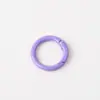 Llavero de Bobina de Resorte de Aleación de Zinc Anillo Abierto Colgante de Resorte de Color Caramelo Barnizado Accesorio de Anillo para Colgar en Bolsos DIY