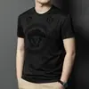 Camiseta de manga corta para hombre de comercio exterior, tendencia de verano 2026, top popular de tacto fresco, manga corta casual holgada
