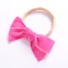Super Macio Coreano Veludo Arco Bebê Faixa de Cabelo Infantil Macio Sem Costura Multicolor Camurça Bebê Headband Acessórios para o Cabelo