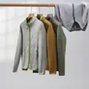 Cárdigan Chaqueta de Forro Polar Compuesto Catiónico Tejido Fino Cepillado Cuello Alto para Hombres y Mujeres, Mismo Estilo para Hombres y Mujeres 9940