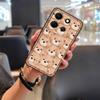 Adequado para Capa de Celular Infinix Capa Macia Borda Completa Novo Casal Luxo Desenho Animado Cor Sólida Personalizado Dissipação de Calor Textura