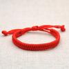 Pulseira de Corda Vermelha Ano de Aniversário Menino Sorte Pequena Corda Nó de Diamante Feita à Mão Tecida Pulseira de Casal Feminina Pulseira de Presente