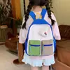 Mochila infantil de colores dulces, nueva mochila escolar ligera y versátil para niños y niñas, adecuada para niños de preescolar de 3 a 6 años, con colores contrastantes
