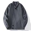 Nasa Trendy Alta Calidad Ins Ancho Micro Estilo Perezoso Otoño e Invierno Trendy Cálido Holgado Engrosado Suéter Chaqueta de Cuello V
