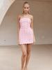 Estilo Europeo y Americano 2026 Nueva Moda Femenina Sexy Chica Caliente Deseo Puro Versátil Vestido Bodycon Strapless Floral Tridimensional