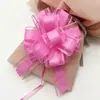 Tamaño Grande Transfronterizo 50 Colores Lisos Organza Flores de Bola Tridimensionales Regalos Navideños Decoración de Bodas Flores Tiradas a Mano