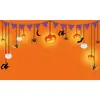 Tapiz de Calabaza de Halloween Transfronterizo Decoración de Pared para Dormitorio Sala de Estar Tela de Fondo Ambiente Festivo Decoración de Escenario Personalización
