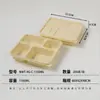 Caixas de Almoço de Três, Quatro e Cinco Compartimentos Feitas de Amido de Milho, Biodegradáveis, Ecológicas, Caixas de Almoço Descartáveis