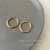 Brincos de Argola Lisos Prateados, Design de Nicho de Luxo Acessível, Brincos de Alta Qualidade para Mulheres, Elegantes de Celebridade da Internet Coreana, Brincos de Círculo, Brincos