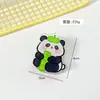 Clipe de Caderno Fofo Acrílico Desenho Animado Panda Clipe para Anotações Clipe para Provas de Estudante Clipe de Armazenamento de Contas Clipe Cauda de Andorinha