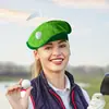 Gorra de Golf Transfronteriza Boina de Golfista con Bandera de Golf Accesorios para Disfraces de Fiesta Suministros