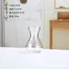Jarrón de Vidrio Transparente Sencillo Sensación de Alta Gama Decoración de Escritorio Sala de Estar Mesa de Comedor Jarrón Decorativo de Vidrio Botella de Vidrio Hidropónica