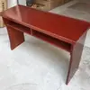 Mesa de conferência, mesa de treinamento, mesa retangular longa, mesa de madeira maciça com duas pernas, mesa de auditório, conjuntos de mesas e cadeiras grandes e pequenos