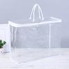 Bolsa Transparente de PVC Costurada com Zíper EVA Bolsa de Viagem para Cosméticos Armazenamento de Produtos de Higiene Pessoal Bolsa 3D Feita Sob Medida Atacado