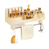 Estante de Almacenamiento para Baño sin Taladro Montado en Pared Tocador de Baño Estante de Almacenamiento para Tocador de Baño