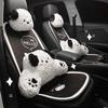 Cojín de Asiento de Coche de Dibujos Animados Relleno Invierno Gama Alta Cálido y Cómodo Funda de Asiento de Coche de Cachorro Lindo