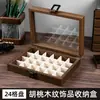 Caja de Joyería de Alta Gama con Cinco Capas de Veta de Madera de Nogal, Caja de Joyería para Collares, Aretes y Pendientes, Caja de Almacenamiento de Joyería de Alta Gama y Exquisita