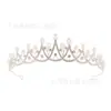 Corona de novia estilo coreano con diamantes y perlas, accesorios para el cabello para estudios fotográficos, accesorios de boda, diademas y aros para el cabello para actuaciones infantiles al por mayor