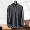 Suéter de Cachemira Otoño e Invierno Suéter de Cachemira para Hombre Cardigan de Punto con Solapa Casual Lana Cuello Polo Holgado Hombre