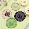 Nuevas Cabezas de Sello de Cobre Serie Floral en Relieve con Diseños de Cereza, Crisantemo Silvestre y Fresa, Cabezas de Sello de Cera Vegetal Artísticas, Venta al por Mayor de Fábrica