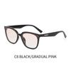 Glazy nova moda preto armação marrom óculos de sol na Internet celebridade personalizado óculos de sol metro quadrado unha óculos de sol