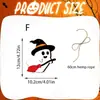 Placa Decorativa de Halloween Fofa e Peculiar de Fantasma Branco com Corda para Pendurar, Perfeita como Presente Decorativo