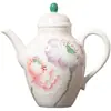 Colección Mojing Jade Arcilla Teñida Amapola Morada, Juego de Té para el Hogar Arita Ware Pintado a Mano, Juego de Té Kung Fu, Tetera, Gaiwan, Taza de Té