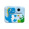 Nova Câmera Polaroid com Impressão Instantânea, Câmera Frontal e Traseira Dupla, Padrão de Unicórnio, Dinossauro e Papai Noel com Capa de Silicone