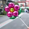 Sala de Aula de Jardim de Infância Fantasia Pétala de Flor Balão Flor de Cinco Pétalas Balão de Folha de Alumínio Flor de Trevo de Cinco Folhas Decoração de Quarto de Casamento