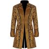 Nuevo en Stock Abrigo Unisex Estilo Europeo y Americano con Chaqueta de Moda Estampada, Uniforme Retro Steampunk con Cuello Alto Ropa de Performance