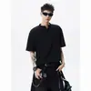 2026 Nueva Camiseta de Manga Corta Marca de Moda Verano Holgada Manga Larga Media Manga Celebridad de Internet Moda Ins Top Sencillo Estampado
