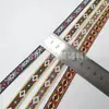 1-1,5cm Estilo Étnico Colorido Jacquard de Poliéster Trama de Losango Complexa Decoração de Casa Cinto para Mala Moda