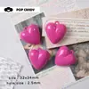 DIY Colorido Brillante Agujero para Colgar Aceite Corazón Agujero para Colgar DIY Estilo Coreano Llavero Colgante Corazón de Melocotón Colgante Accesorios de Joyería