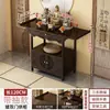 Mesa de Incenso para Uso Doméstico, Altar Budista, Santuário de Madeira Não Maciça, Mesa de Tiras em Novo Estilo Chinês, Gabinete de Altar do Deus da Riqueza, Mesa de Entrada
