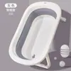Banheira de Bebê Dobrável com Suporte, Não Precisa se Abaixar, Banheira para Recém-Nascido, Bacia para Banho de Bebê