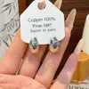 Design de Nicho Sensação de Alto Padrão Brincos de Gota d'Água para Mulheres 2026 Novo Estilo Moda Versátil Leve Luxo Temperamento Brincos de Tarraxa Joia de Orelha