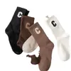 Calcetines de Tobillo Medio para Mujer de Primavera y Verano, Estilo Delgado, Calcetines de Moda con Letra C Grande, Calcetines Largos Blancos para Deportes al Aire Libre Venta al por Mayor