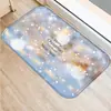 Alfombra de Piso Navideña para el Hogar Dibujo Animado de Reno Alfombra de Cocina