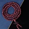 Pulsera de Madera de Palo de Rosa Brasileño Morado, Cuentas de Madera para Manualidades, Cuentas de Oración