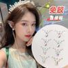 Mismo Estilo de Douyin Xiaohongshu Diseño Especial Transfronterizo para Pegatinas de Brillo de Luna Mariposa Maquillaje Facial Pegatinas de Autoinstalación