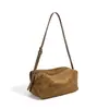Bolso Cruzado de Diseño de Nicho Nuevo Otoño/Invierno 2026 Bolso de Mano Plegable de Cuero Genuino de Lujo Ligero Bolso de Hombro con Sensación de Alta Gama Europea y Americana
