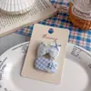 Nuevo clip bb de serie azul floral fresco y simple para primavera y verano, pinza para el pelo de niña, clip lateral para la frente versátil de alta gama