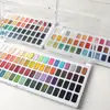Pintura de Acuarela Sólida 36/48/72 Colores Pintura de Acuarela para Niños Polvo de Acuarela Set de Pintura para Principiantes