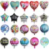 Globo de papel de aluminio cuadrado de amor de 18 pulgadas San Valentín occidental boda Tanabata sorpresa diseño globo de aluminio al por mayor