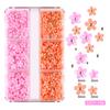 Transmisión en Vivo Transfronteriza Macarrón Tridimensional Resina Flor de Cinco Pétalos Mixta Amazon Mayorista Cambia de Color Manicura Bolitas de Acero Pequeñas Mayorista