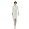 Vestido Blanco Profesional con un Elegante Estilo Femenino, Atuendo de Negocios Nuevo Estilo, Vestido Adelgazante con un Toque de Lujo, Adecuado para Entrevistas de Presentadores y Ropa Formal