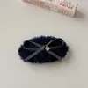 Goma de Pelo de Felpa Otoño e Invierno Estilo Coreano Oversize Dulce Cuerda para Moño Simple Pin para Flequillo Bb