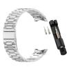 Adecuado para Samsung Galaxy Watch7 Correa de Presión Fe Samsung Watch4 5 6 Botón Correa de Acero de Tres Cuentas