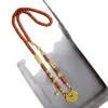 Novo estilo nacional retrô chinês, pingente de peixe koi duplo com borla, colar de ágata vermelha, cabaça, pulseira da moda, elegante, para todas as ocasiões para mulheres